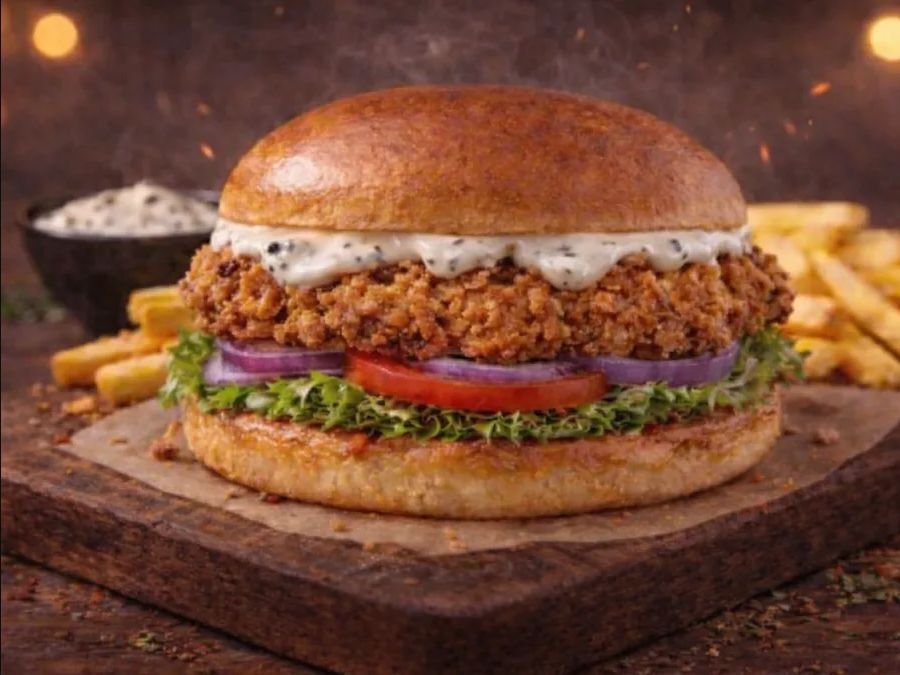 Crispy Truffle Chicken Burger