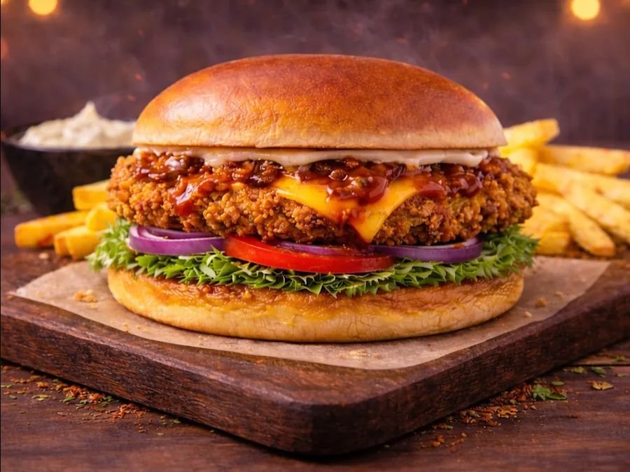 Crispy Chilli Chicken Burger