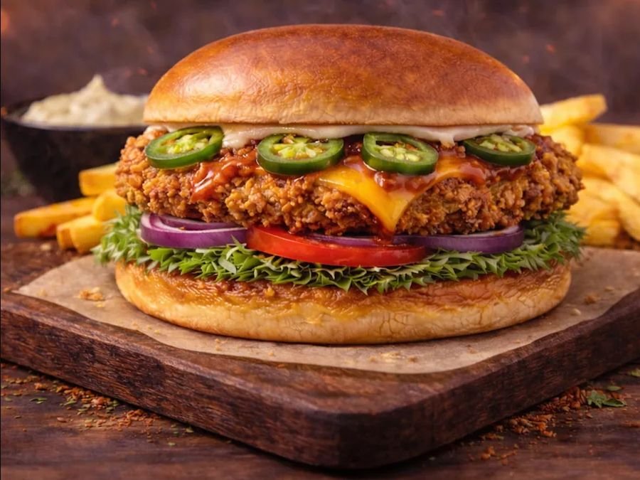 Crispy Spicy Chicken Burger