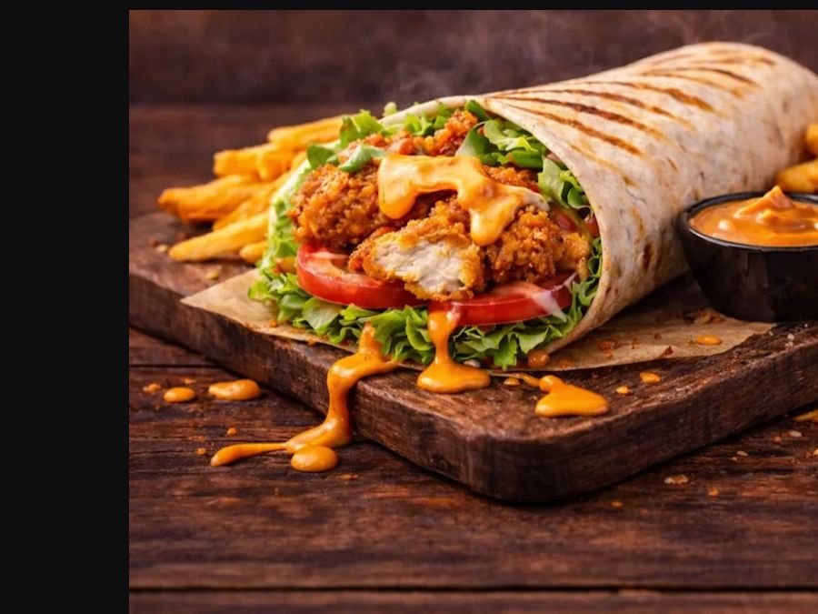 Crispy Spicy Chicken Wrap